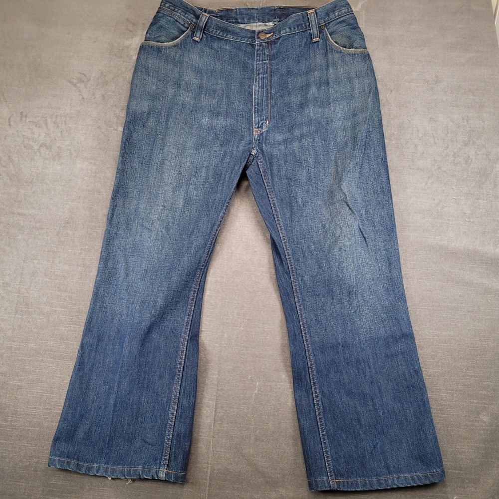 Polo Ralph Lauren Y2K Dungarees Mens Blue Denim 36x28 Jeans Baggy Hip Hop